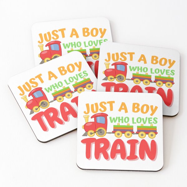 Item preview, Just A Boy Who Loves Train designed and sold by SweetAndSpice.