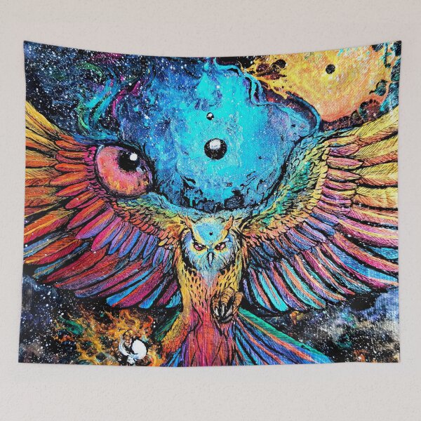 Item preview, Cosmic Horned Owl designed and sold by terigrimm.