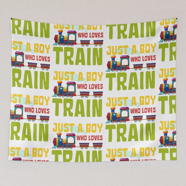 Item preview, Just A Boy Who Loves Train designed and sold by SweetAndSpice.