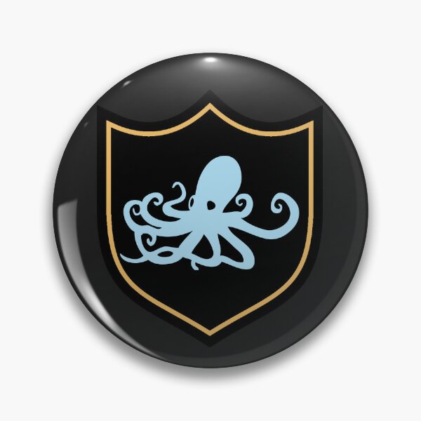 Item preview, Blue Medieval Octopus Sigil designed and sold by Chubuter.