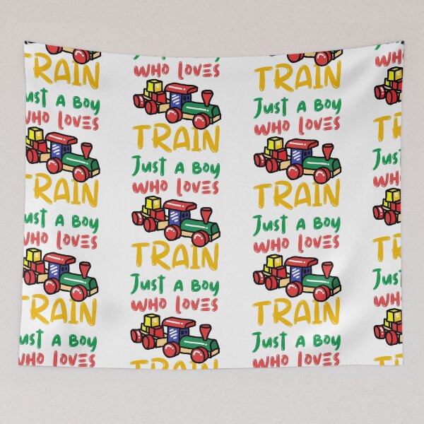 Item preview, Just A Boy Who Loves Train designed and sold by SweetAndSpice.