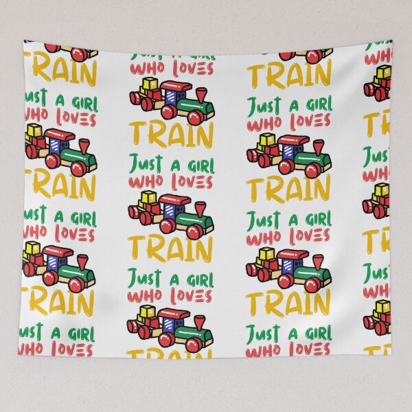 Item preview, Just A Girl Who Loves Train designed and sold by SweetAndSpice.