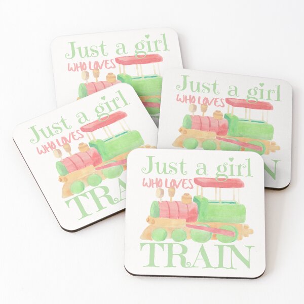 Item preview, Just A Girl Who Loves Train designed and sold by SweetAndSpice.