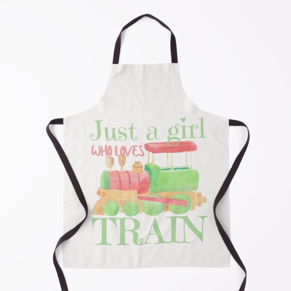 Item preview, Just A Girl Who Loves Train designed and sold by SweetAndSpice.