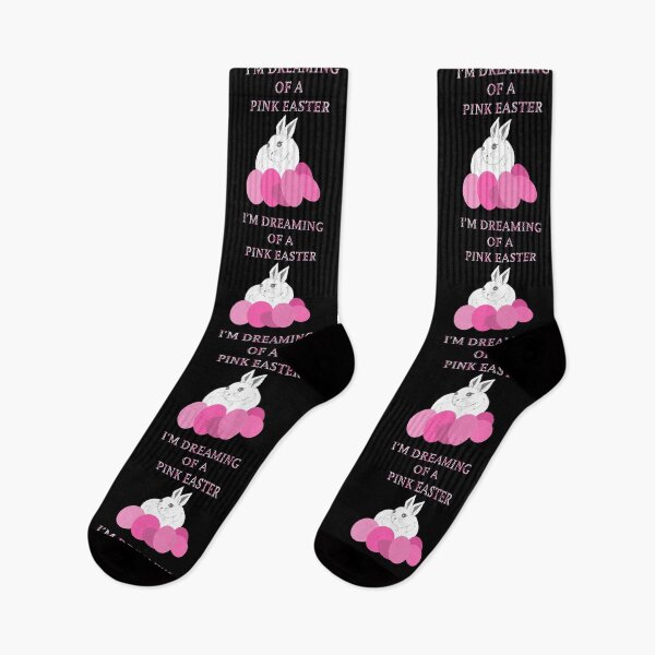 Item preview, Pink Easter eggs and pink Easter Bunny designed and sold by Artstastic.