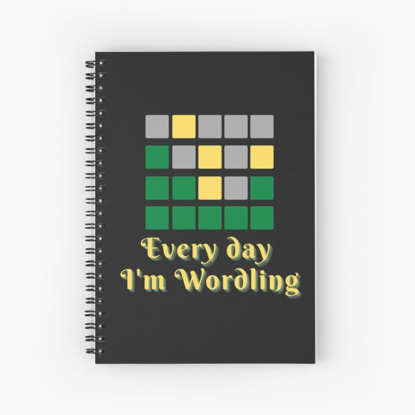 Vista previa del artículo con la obra «Wordle Puzzle Game-Every day I'm Wordling-Rap Music Pun», diseñado y vendido por Spiritualish.