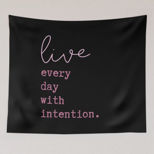 Item preview, live every day with intention.  designed and sold by successmom.