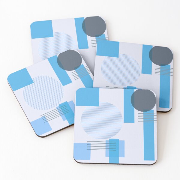 Item preview, Blue Tones Squares and Circles designed and sold by CoffeeWires.
