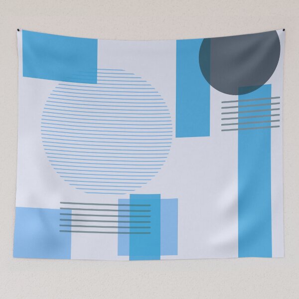 Item preview, Blue Tones Squares and Circles designed and sold by CoffeeWires.