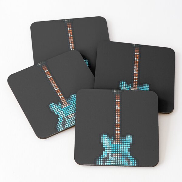 Item preview, Carrelage Pixel Blue Gibson DG Guitare Montant T-shirt classique designed and sold by Cheyeall.