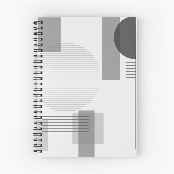 Item preview, Black and White Tones Squares and Circles, Greyscale designed and sold by CoffeeWires.