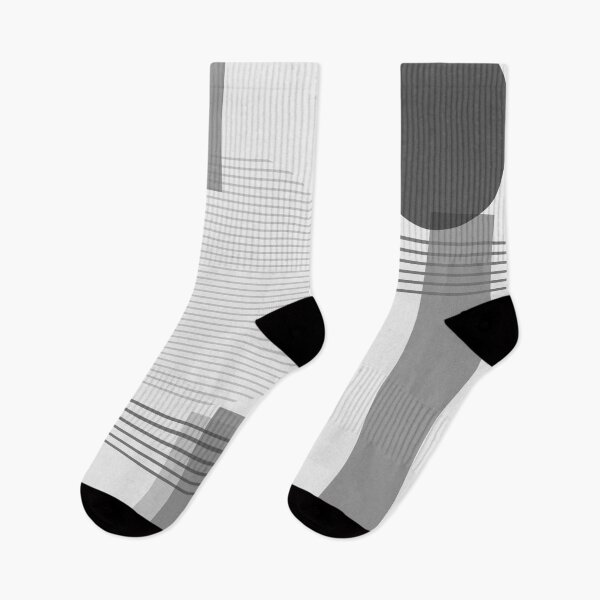 Item preview, Black and White Tones Squares and Circles, Greyscale designed and sold by CoffeeWires.