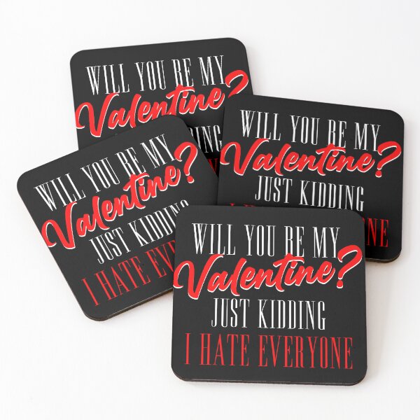 Item preview, will you be my valentine just kidding i hate everyone designed and sold by Grafik0.