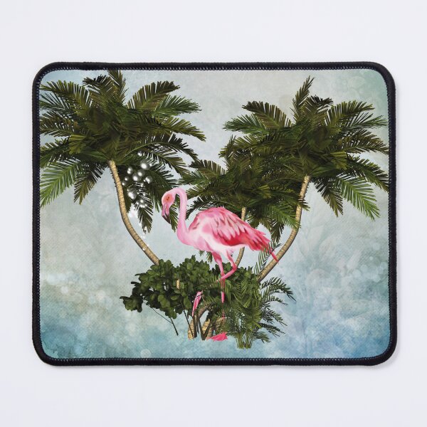 Item preview, Wonderful flamingo with palm trees designed and sold by nicky2342.