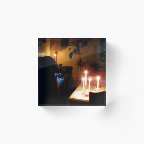 Electric Outages Can Make For Cozy Pass Times Acrylic Block