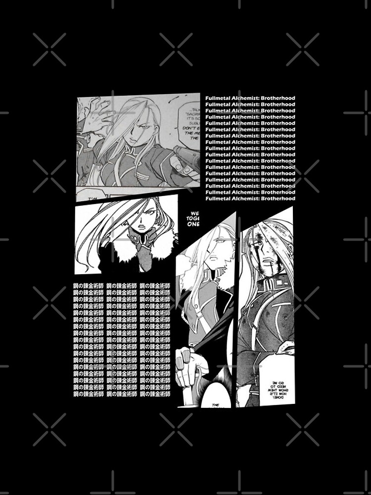 Olivier Mira Armstrong Fullmetal Alchemist Brotherhood Fullmetal Alchemist  Manga Panel Design Magnet for Sale by Raiden Designer Shop