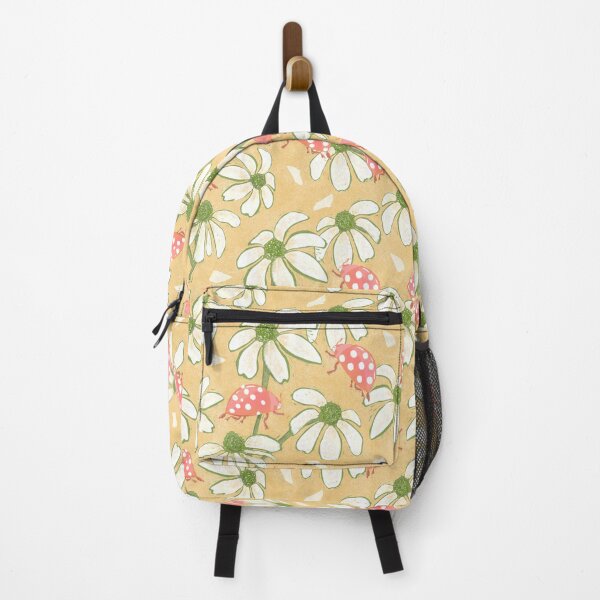 Item preview, Ladybug daisies tan and green designed and sold by Veata.