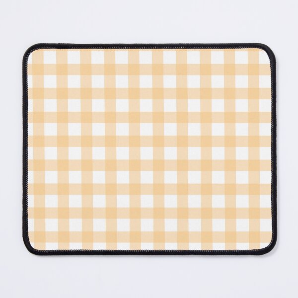 Item preview, Gingham pattern in pale peach designed and sold by Vaishali Raikwar.