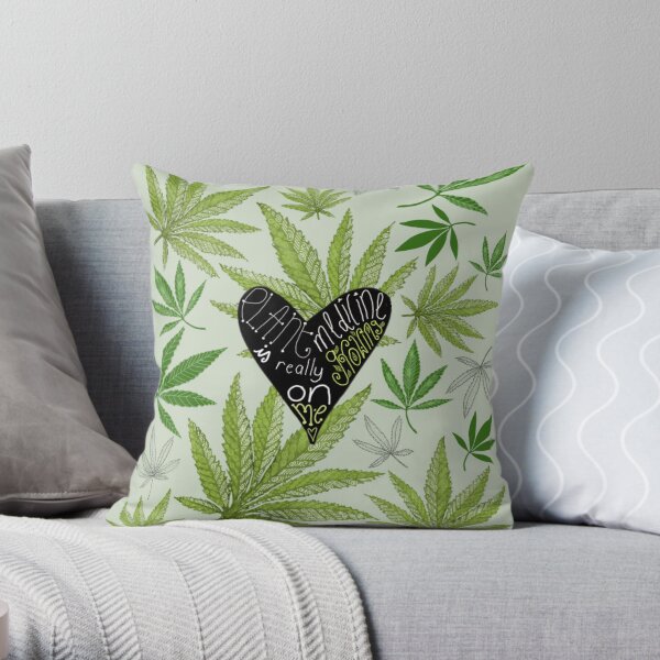Plant Medicine is Really Growing on Me Throw Pillow