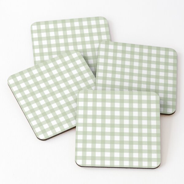 Item preview, Gingham pattern in sea mist designed and sold by Vaishali Raikwar.
