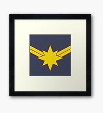 Captain Minimalist Framed Print