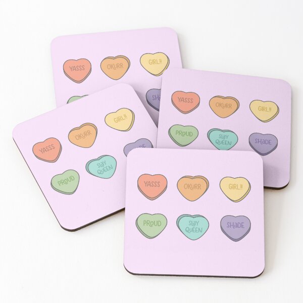 Item preview, Valentines Gay Quote Candy Hearts  designed and sold by Gay-Koala.