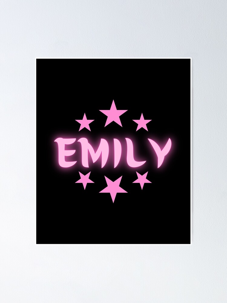 "Lovely Girl Named Emily" Poster for Sale by PatternsUp | Redbubble