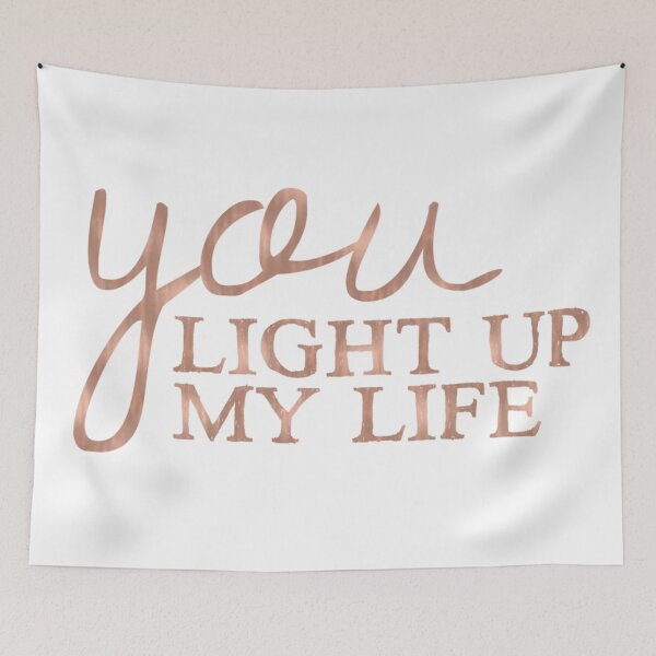 Item preview, You light up my life - rose gold designed and sold by peggieprints.