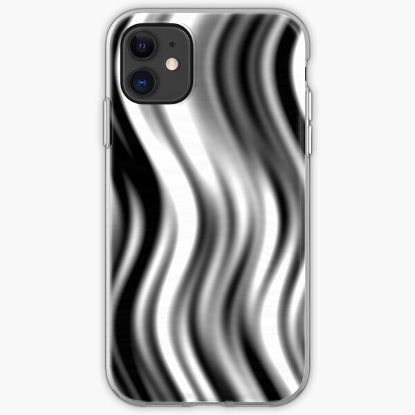 Wavy Zebra by Julie Everhart iPhone Soft Case