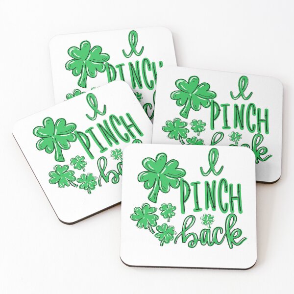 Item preview, I Pinch Back, St Patricks Day Funny Clovers designed and sold by taby2you.