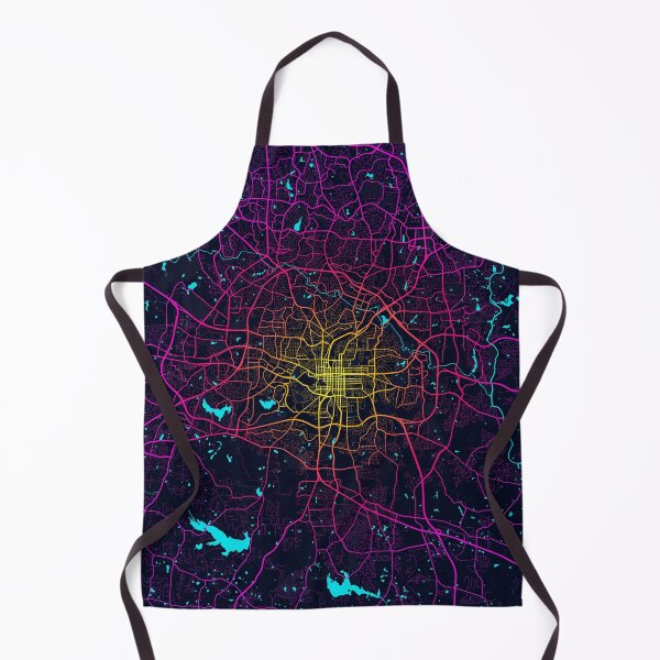 Item preview, Raleigh City Map of North Carolina, USA - Neon designed and sold by deMAP.
