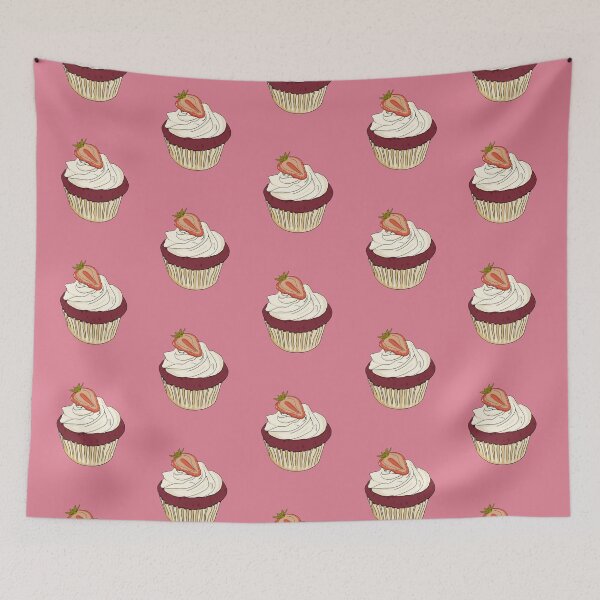 Item preview, Strawberry Red Velvet Cupcake designed and sold by DesignStory.