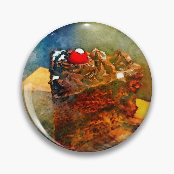 Item preview, Chocolate cake. Still life. Digital watercolor painting designed and sold by Vivid Studio.