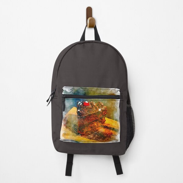 Item preview, Chocolate cake. Still life. Digital watercolor painting designed and sold by Vivid Studio.