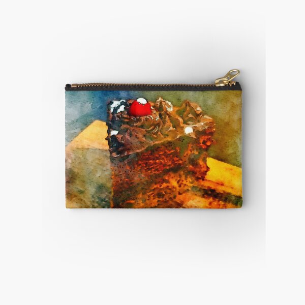 Item preview, Chocolate cake. Still life. Digital watercolor painting designed and sold by Vivid Studio.