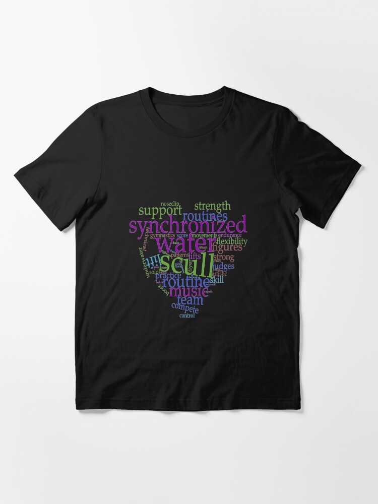 "Synchronized Swimming Word Cloud Design" Tshirt for Sale by jaygo