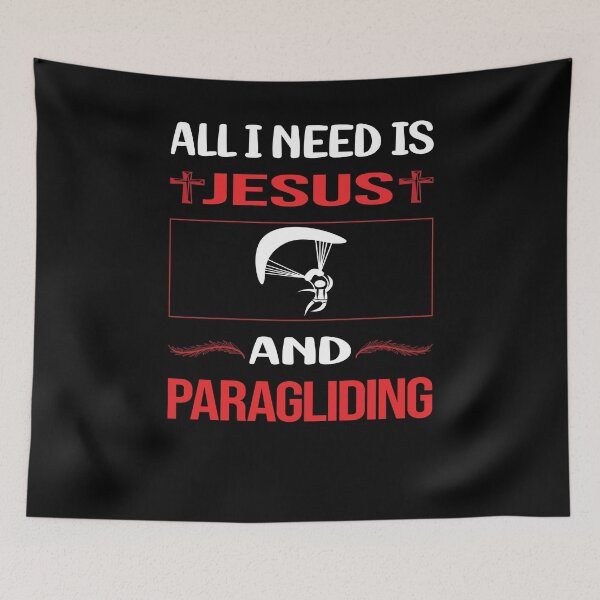 Item preview, Funny Jesus Paragliding Paraglide Paraglider designed and sold by DougPoulos.