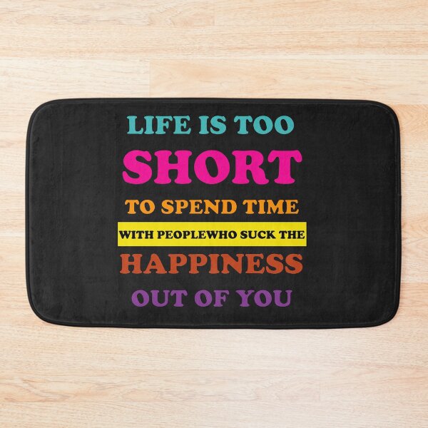 Item preview, life is too short motivational and inspirational quotes design designed and sold by MotiveStuff.