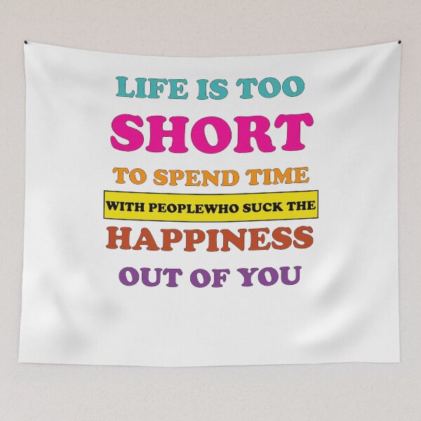 Item preview, life is too short motivational and inspirational quotes design designed and sold by MotiveStuff.
