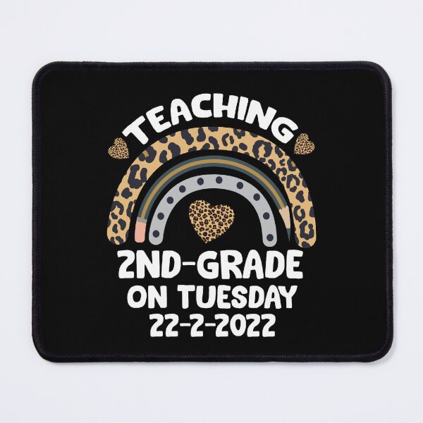 Item preview, Teaching 2nd grade on twosday 2-22-22 february 2022 Tuesday rainbow Leopard teacher designed and sold by alexquang.