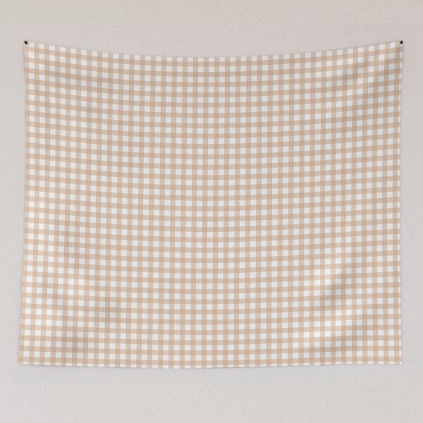 Item preview, Gingham pattern in bone designed and sold by Vaishali Raikwar.