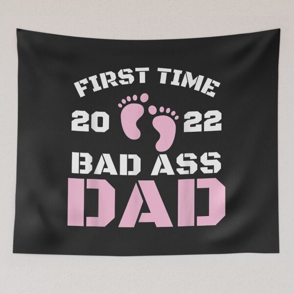 Item preview, Bad Ass Dad Est 2022 First Time Dad Gifts To Be Daddy - meaningful gift  designed and sold by Anya Byron.