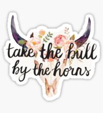 Take the bull by the horns Sticker