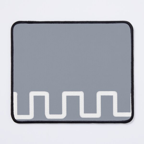 Item preview, Square Zig Zag Border on Stone Blue Color designed and sold by ArtforDailyLife.