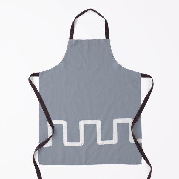 Item preview, Square Zig Zag Border on Stone Blue Color designed and sold by ArtforDailyLife.