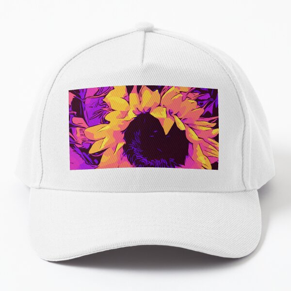 Funky Sunflowers" Blumen-Poster „WelikeFlowers" Baseball Cap
