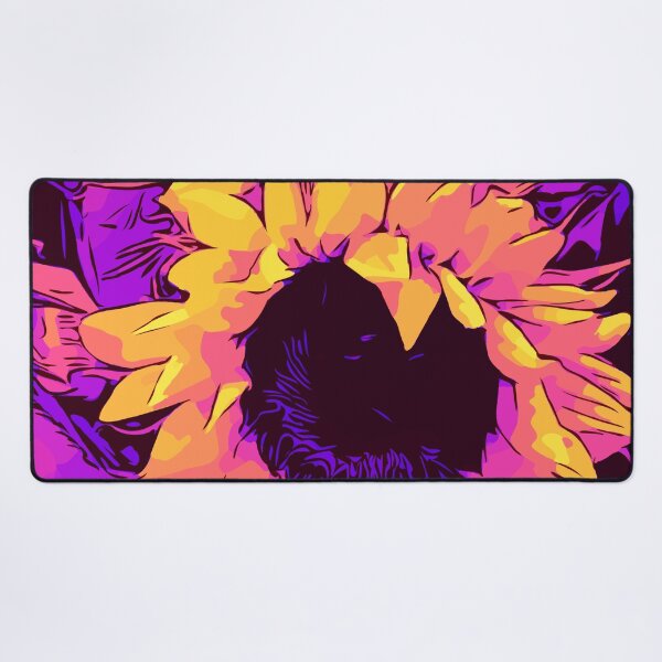 Funky Sunflowers" Blumen-Poster „WelikeFlowers" Mauspad XXL