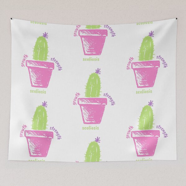 Aperçu de l'œuvre Croissance, force, conception de cactus de scoliose créée et vendue par hopescoliosis.