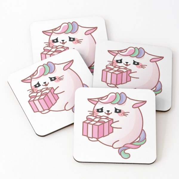 Item preview, Unicorn Kitten Get A Birthday Present designed and sold by DearSunny.