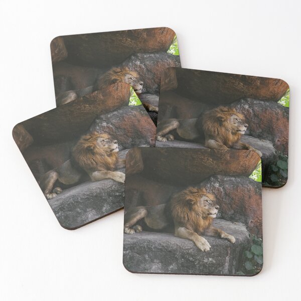 Item preview, Lion resting in the shadow of rocks designed and sold by Raureif.